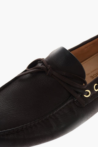 leather boat deck shoes