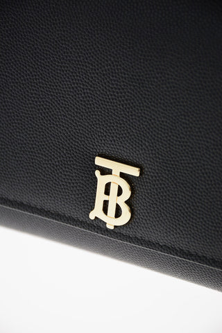 Portafoglio in Pelle Grain HANNAH TB HARDWARE con Catena