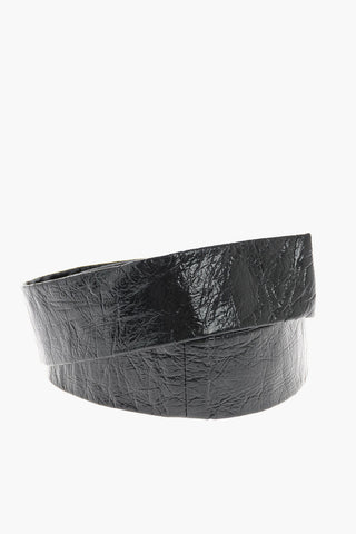 Sciarpa Slim in Pelle Lucida