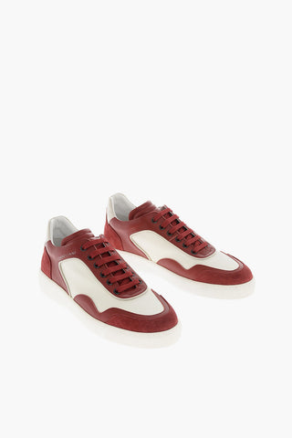 Sneakers in Pelle e Tessuto
