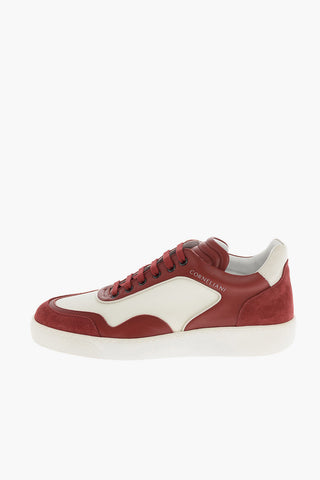 Sneakers in Pelle e Tessuto