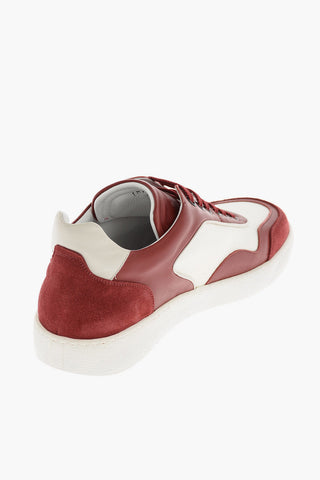 Sneakers in Pelle e Tessuto