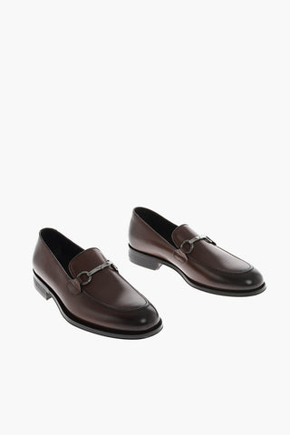Leather Bit loafers