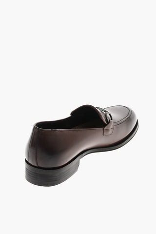 Leather Bit loafers