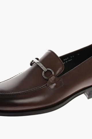 Leather Bit loafers