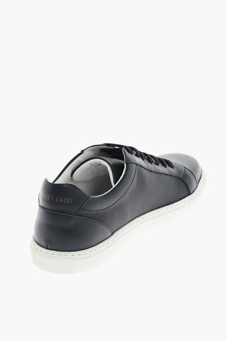 Herringbone Leather Low Sneakers