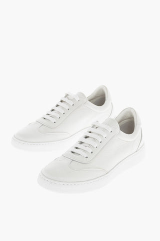 Deerskin Lace-Up Sneakers