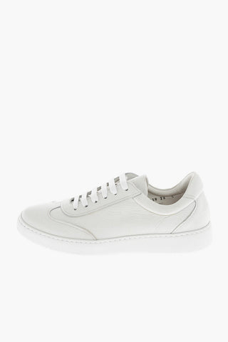 Deerskin Lace-Up Sneakers