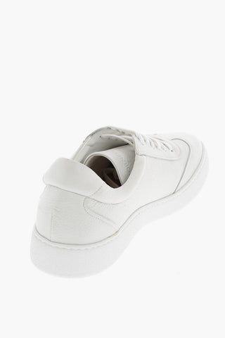 Deerskin Lace-Up Sneakers