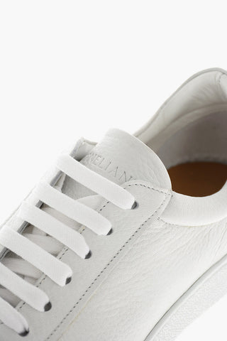 Deerskin Lace-Up Sneakers