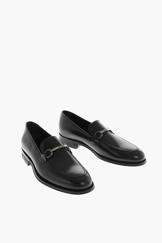 Leather Bit loafers