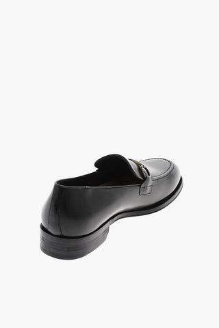 Leather Bit loafers