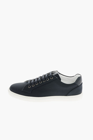 Leather Trim Low Sneakers