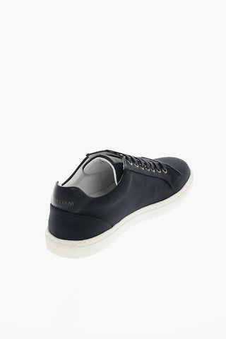 Leather Trim Low Sneakers