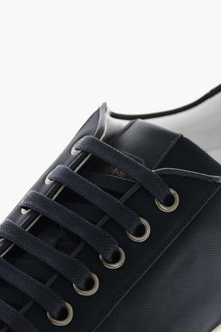 Leather Trim Low Sneakers