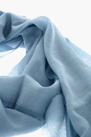Foulard in Cashmere con Ricamo Logo