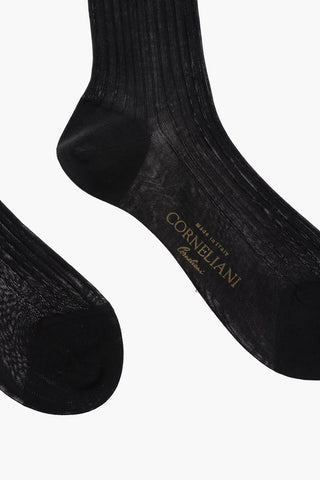 Ribbed Wool Long Socks