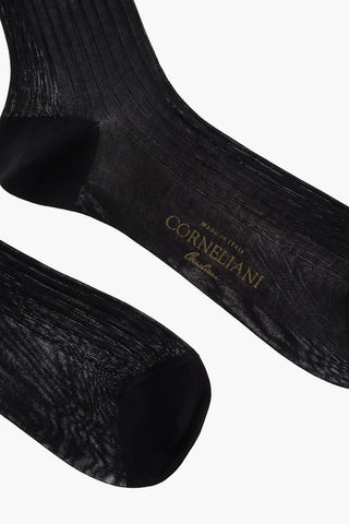 Ribbed Cotton Long Socks