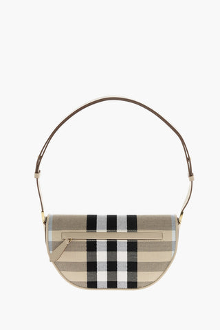 Checked Cotton OLYMPIA Hobo Bag
