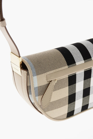 Checked Cotton OLYMPIA Hobo Bag