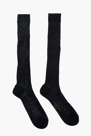 Ribbed Cotton Long Socks