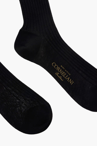 Ribbed Wool Long Socks