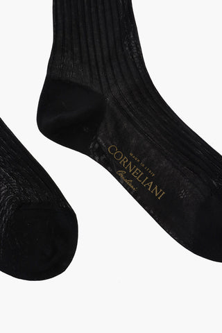 Ribbed Cotton Long Socks