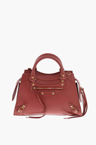 Leather Tote Bag NEO CLASSIC CITY SMALL with Removable Shoulder Strap