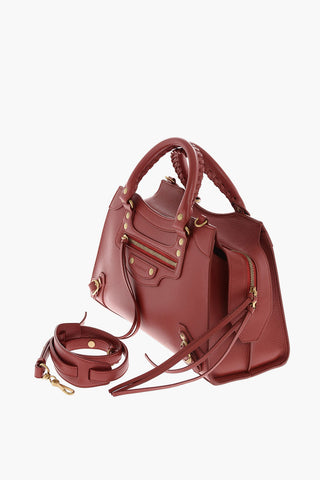 Leather Tote Bag NEO CLASSIC CITY SMALL with Removable Shoulder Strap
