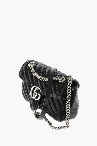 Borsa a Spalla GG MARMONT in Paillettes