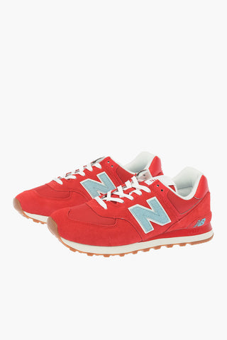 Sneakers 574 in Pelle Scamosciata e Tessuto