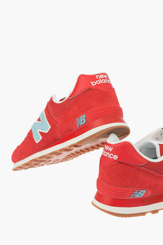 Sneakers 574 in Pelle Scamosciata e Tessuto