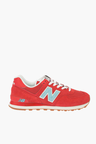 Sneakers 574 in Pelle Scamosciata e Tessuto