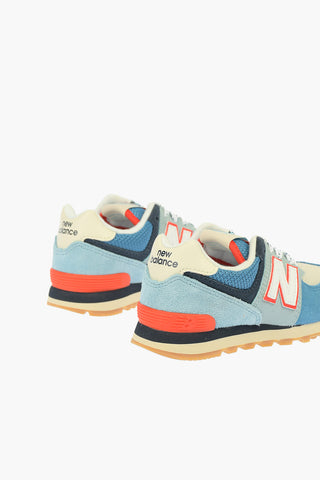 Sneakers 574 in Pelle Scamosciata e Tessuto