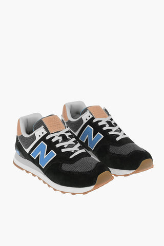 Sneakers 574 in Pelle Scamosciata e Tessuto