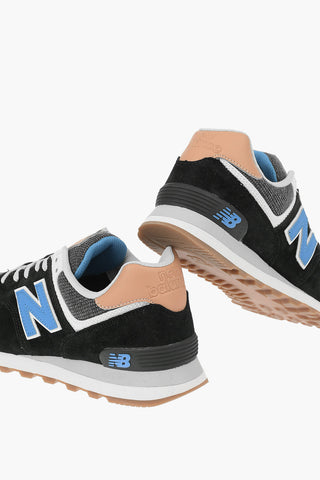Sneakers 574 in Pelle Scamosciata e Tessuto