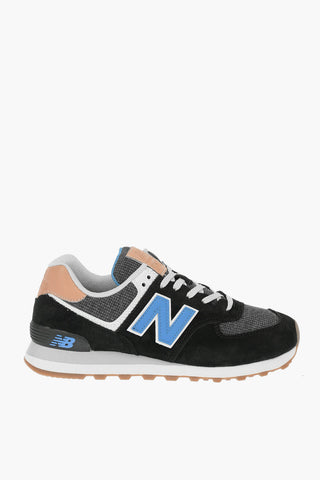 Sneakers 574 in Pelle Scamosciata e Tessuto