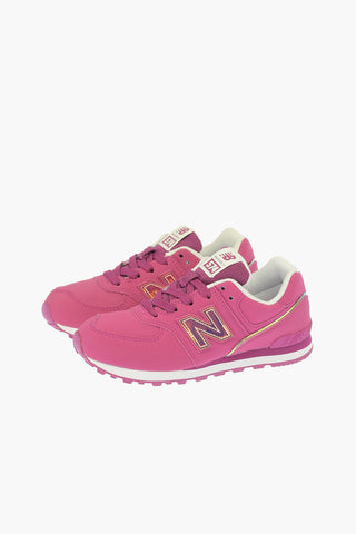Faux Leather 574 Sneakers