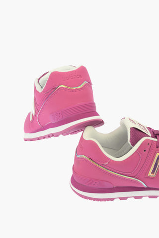 Faux Leather 574 Sneakers