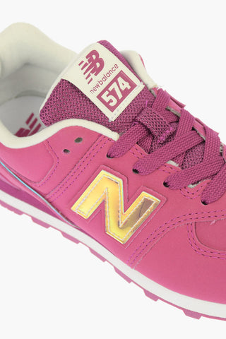 Faux Leather 574 Sneakers