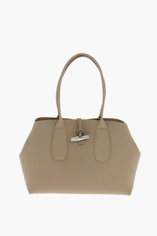 Leather ROSEAU Double Handle Tote Bag