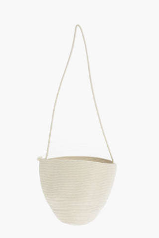 Braided Canvas Bucket Bag