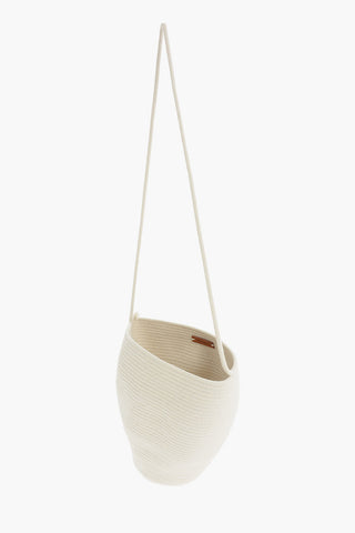 Braided Canvas Bucket Bag