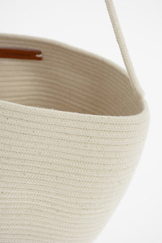 Braided Canvas Bucket Bag