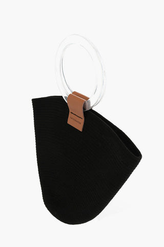 Borsa Secchiello in Canvas Intrecciato 