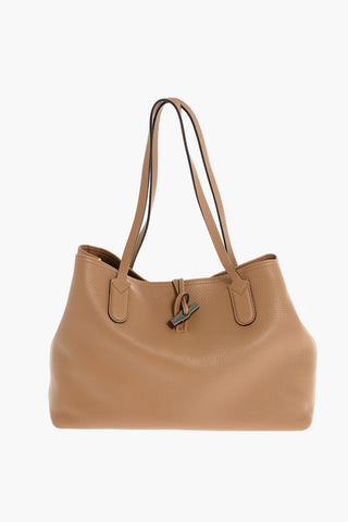 Leather ROSEAU Double Handle Tote Bag