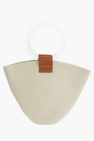 Braided Canvas Bucket Bag