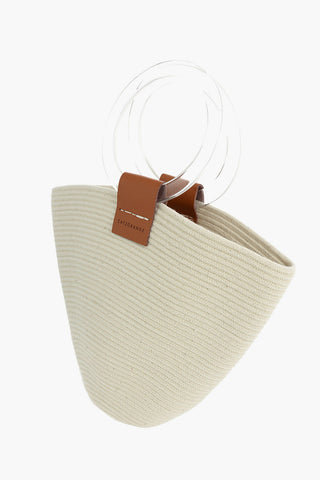 Braided Canvas Bucket Bag