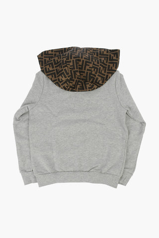 Printed Sweatshirt with Detachable Hood