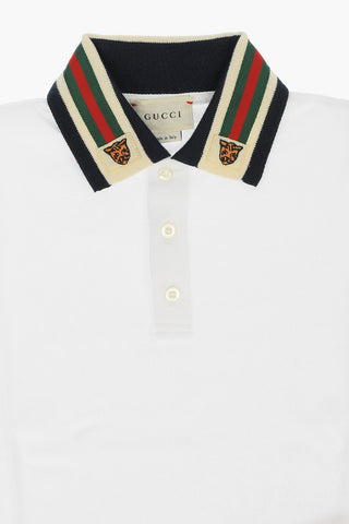 Stretch Cotton Long Sleeve Polo